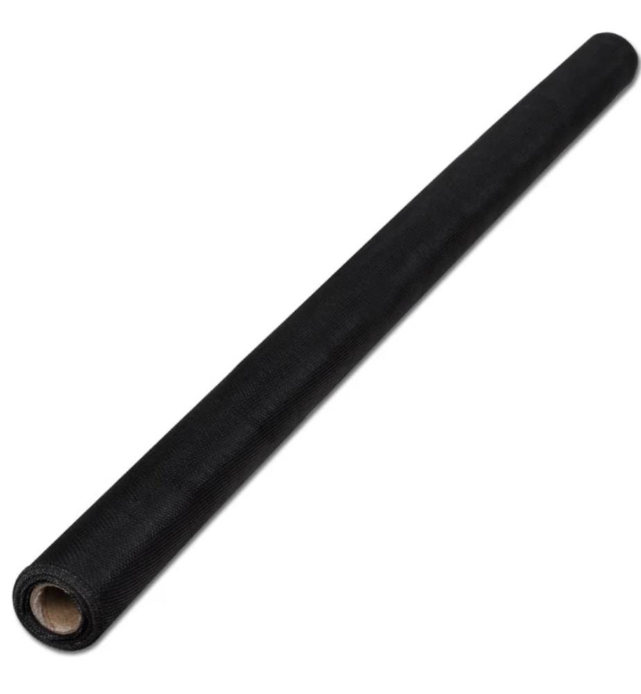 Fliegengitter Fiberglas 100x1000 cm Schwarz