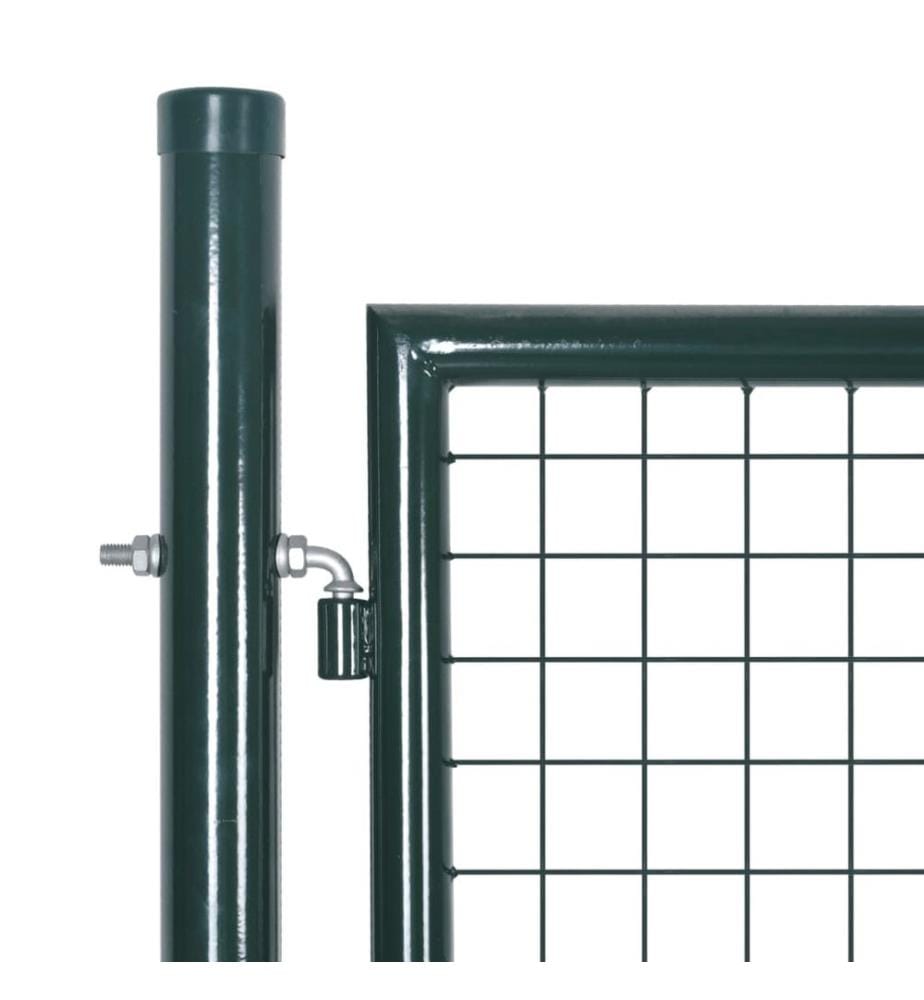 Doppeltür-Gartentor 300x150 cm pulverbeschichteter Stahl