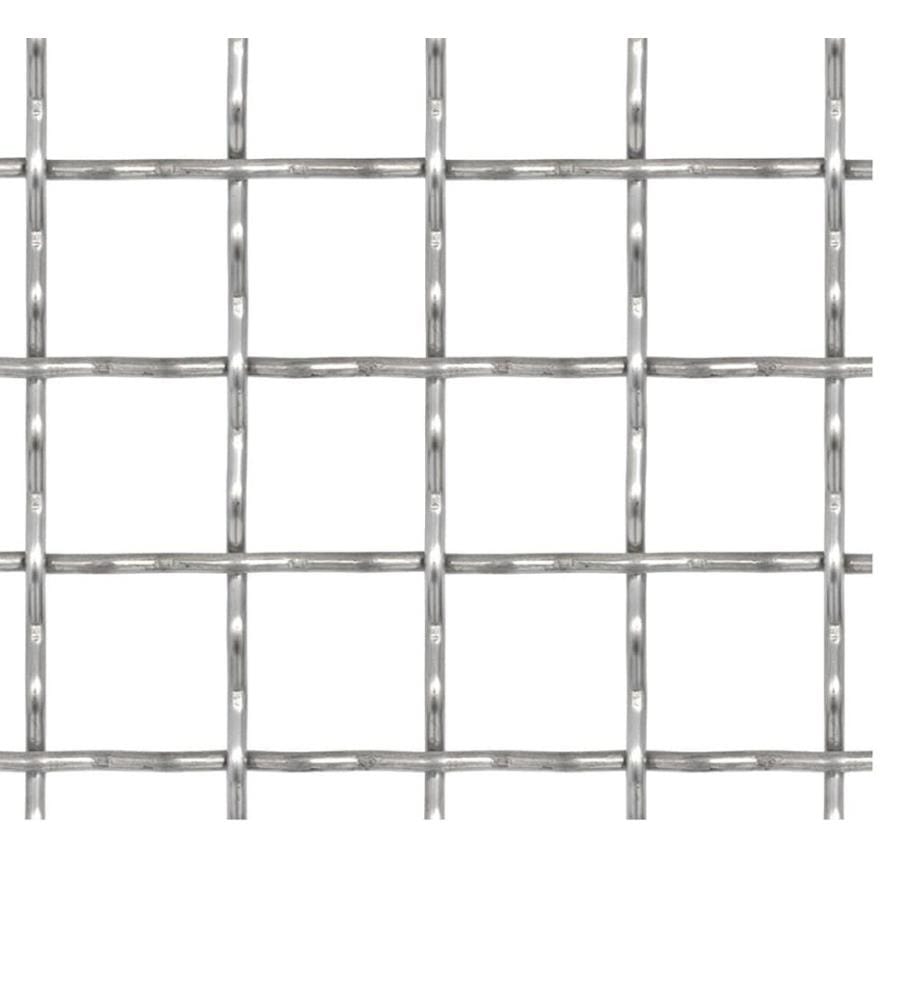 Wellengitter Edelstahl 100x85 cm 21x21x2,5 mm