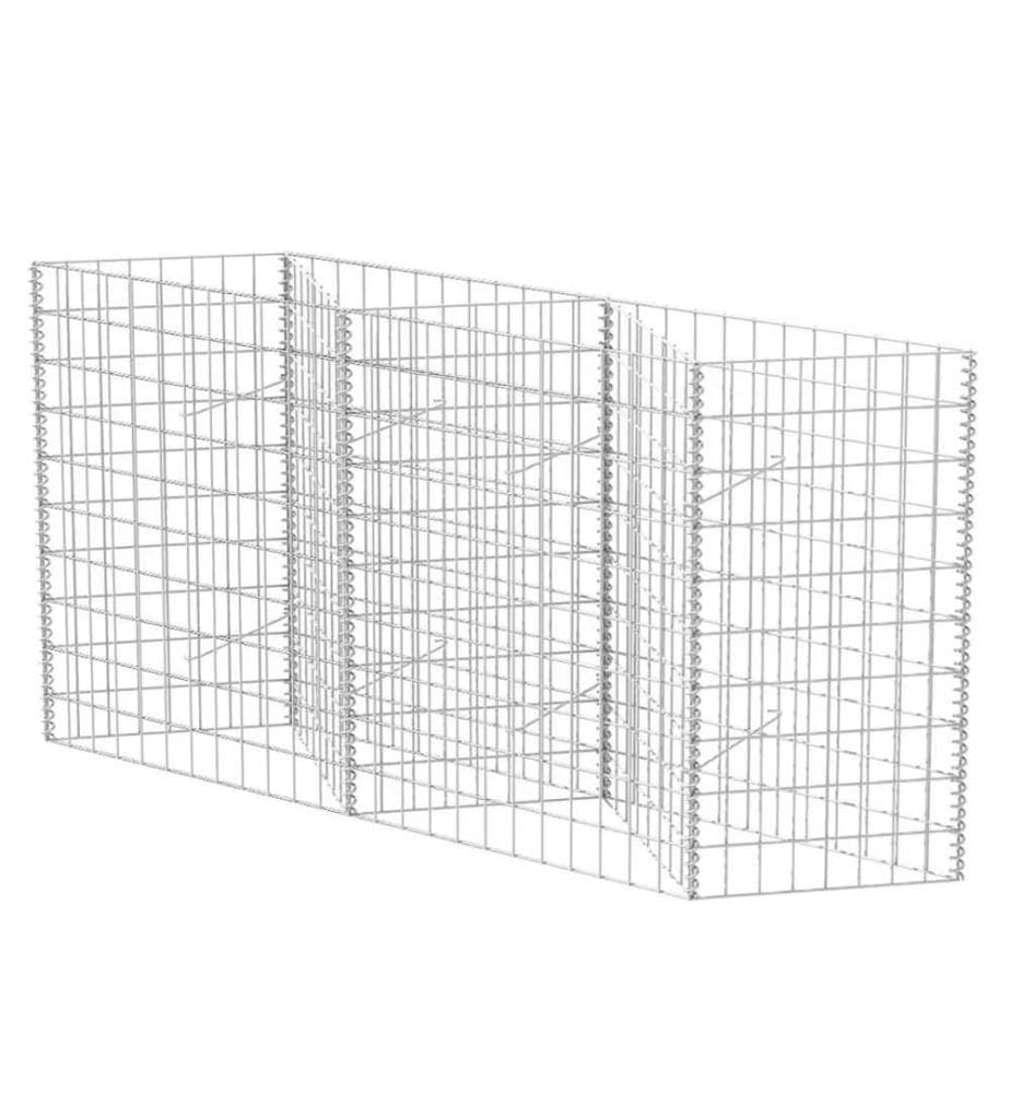Gabionenkorb Pflanzkasten Gemüse-Hochbeet Stahl 120×30×100 cm