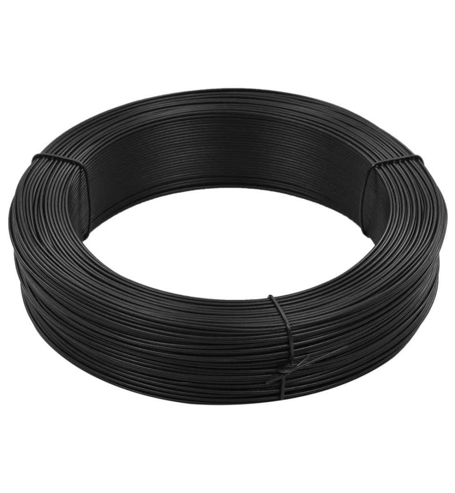 Zaun-Bindedraht 250 m 1,6/2,5 mm Stahl Anthrazit
