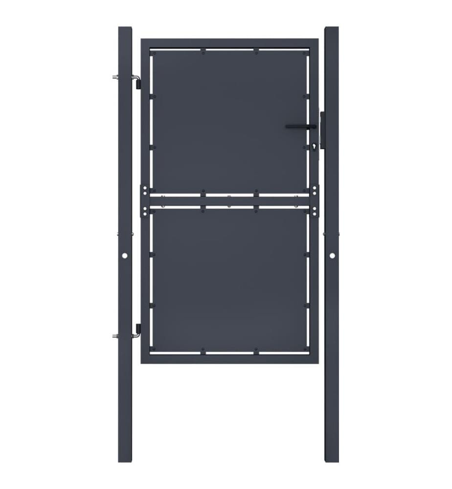 Gartentor Stahl 100×125 cm Anthrazit