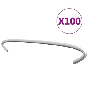 Gabionen-Distanzhalter 100 Stk. Verzinkter Stahl 20 cm