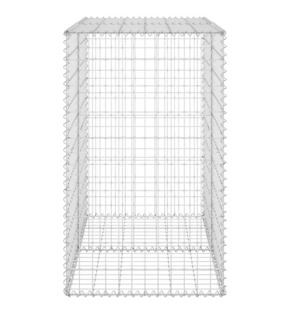 Mur en gabion avec couvercles Acier galvanisé 100x60x100 cm