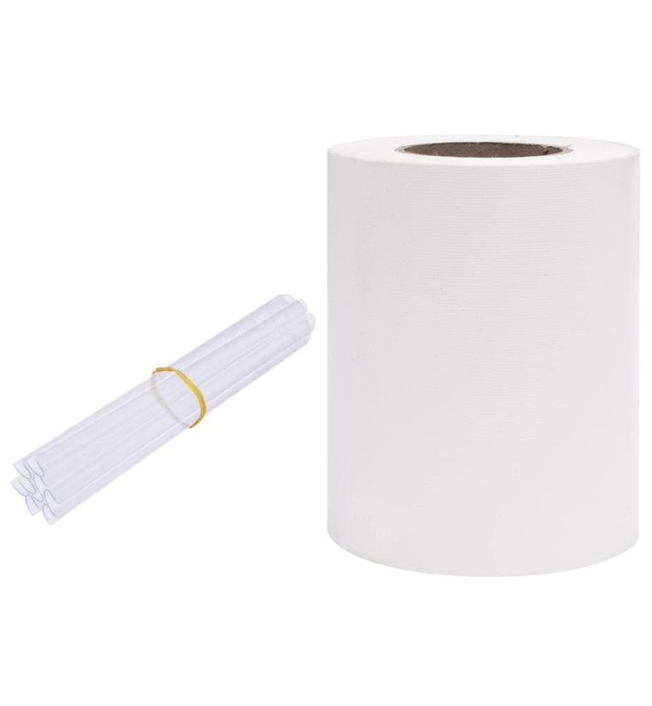 Garten-Sichtschutz PVC 35x0,19 m Weiss