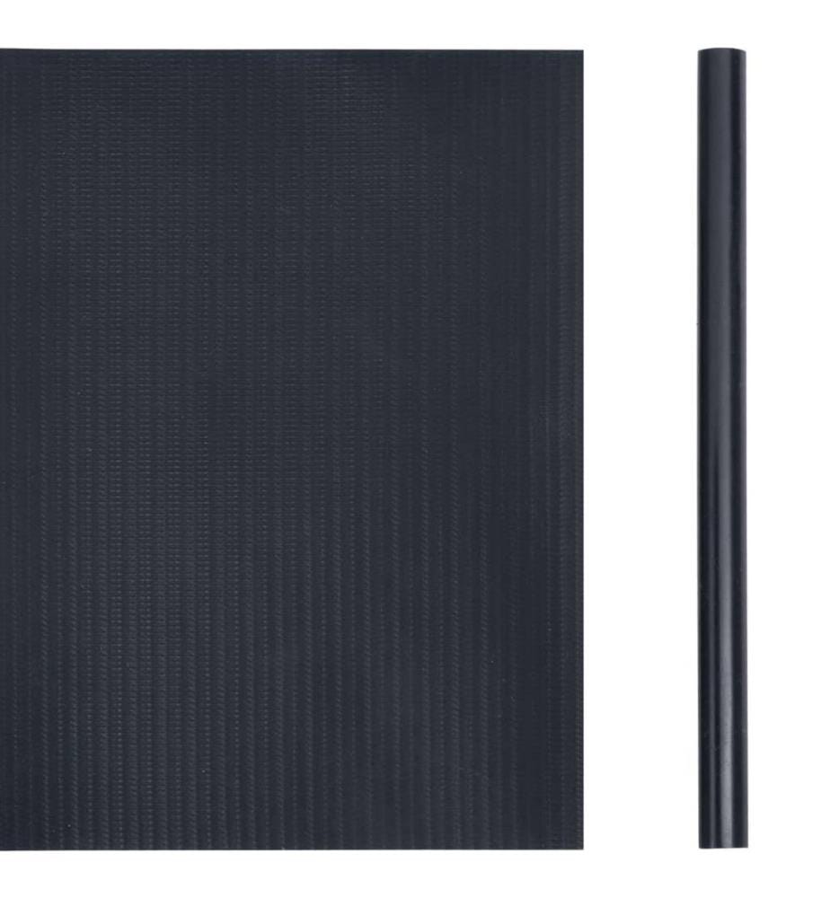 Garten-Sichtschutz PVC 35x0,19 m Matt-Dunkelgrau