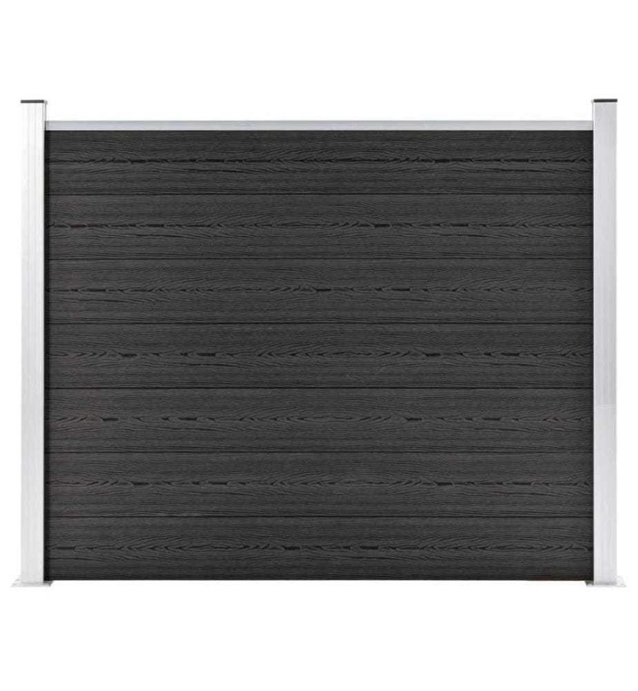 Zaunelement WPC 180x146 cm Grau
