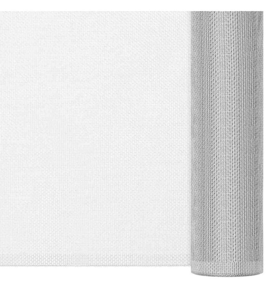 Fliegengitter Aluminium 60x1000 cm Silbern