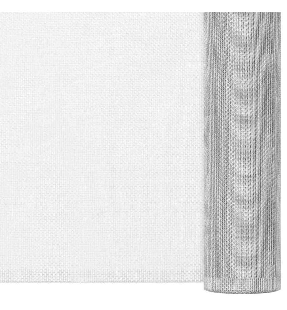 Fliegengitter Aluminium 112x2000 cm Silbern