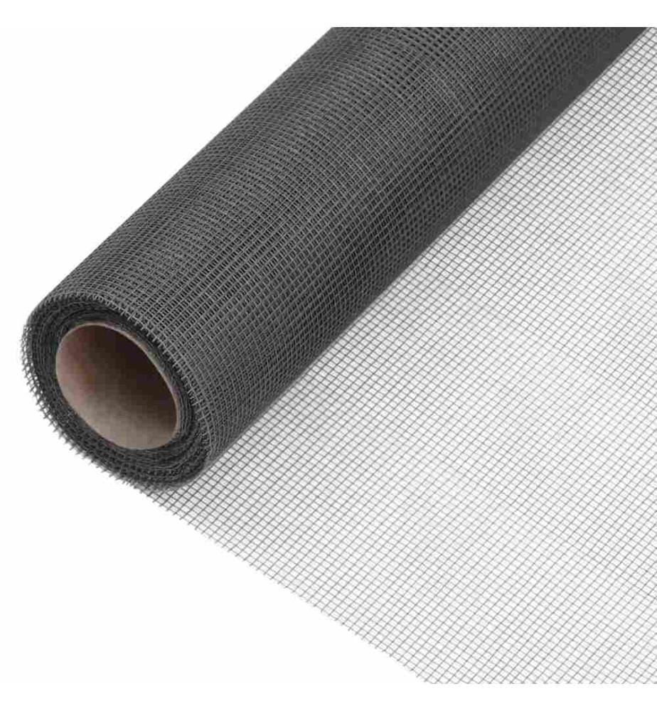 Fliegengitter Fiberglas 112x1000 cm Schwarz
