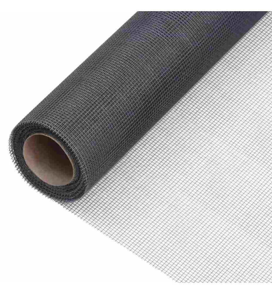 Fliegengitter Fiberglas 100x2000 cm Grau