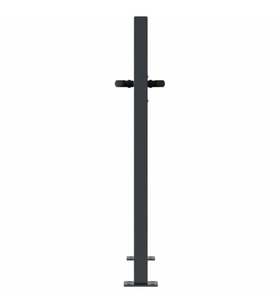 Gartentor Anthrazit 100x75 cm Stahl Baum-Design