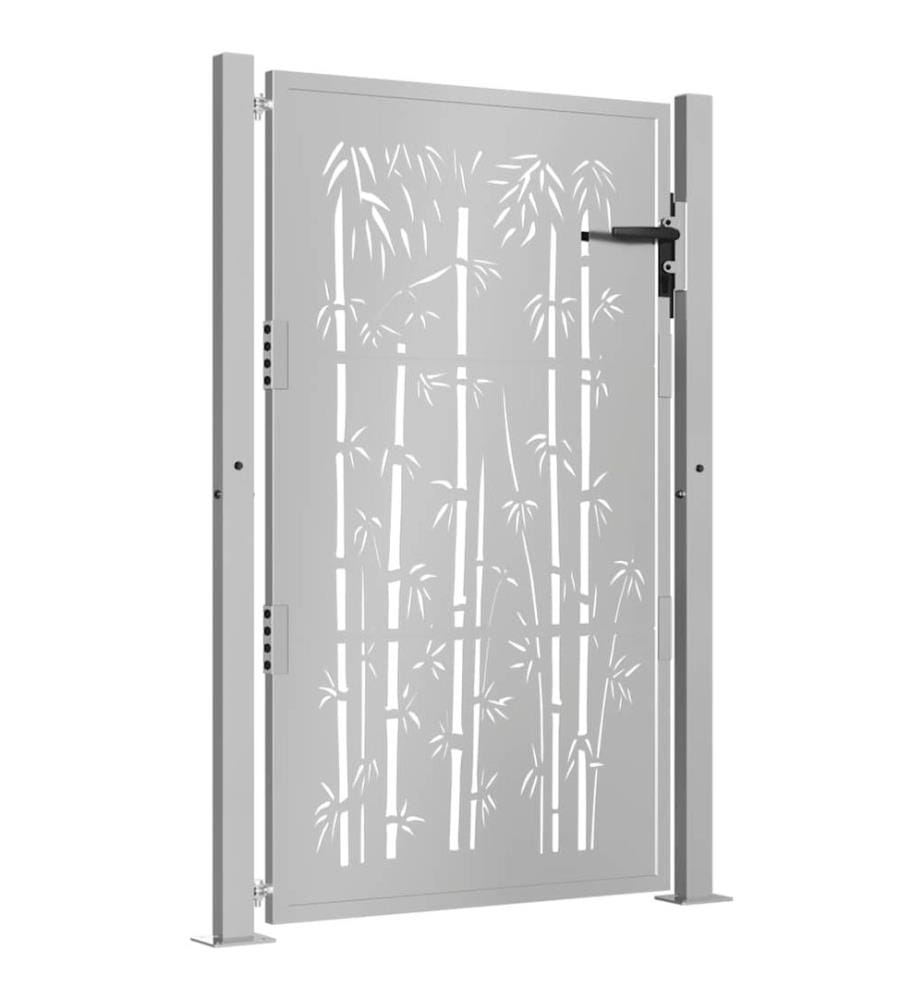 Gartentor 100x150 cm Cortenstahl Bambus-Design