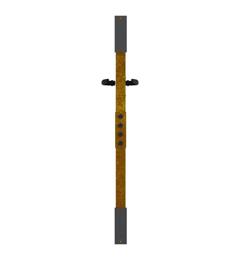 Gartentor 85x75 cm Cortenstahl Bambus-Design