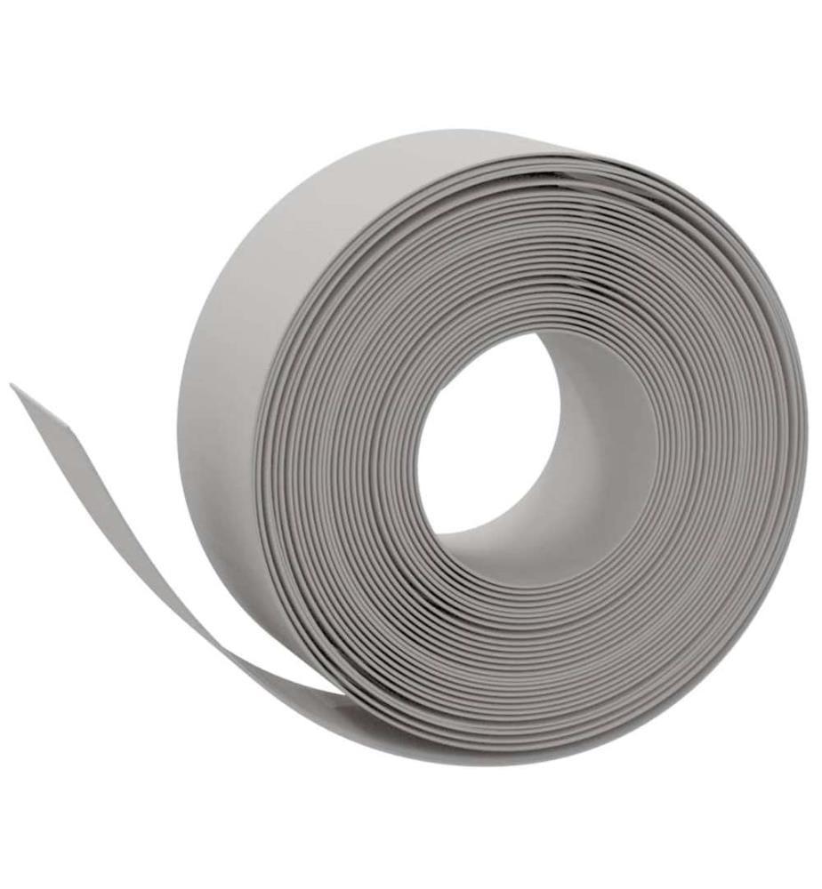 Rasenkante Grau 10 m 20 cm Polyethylen