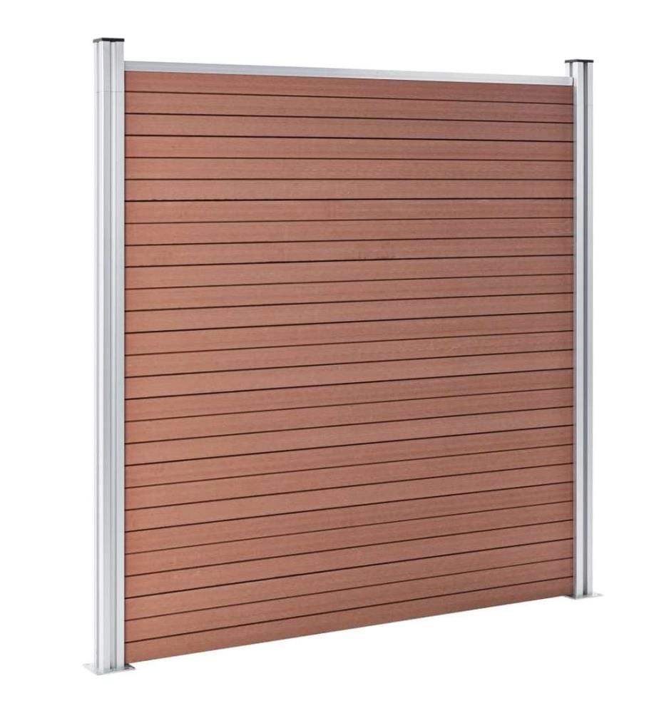 Gartenzaun WPC 526x186 cm Braun