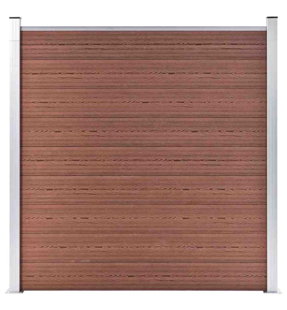 Gartenzaun WPC 1564x186 cm Braun