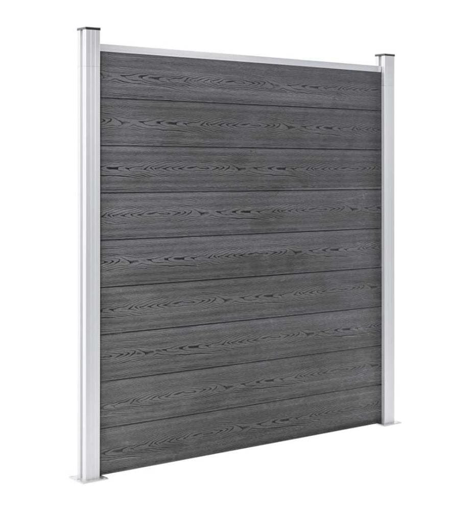 Gartenzaun WPC 526x186 cm Grau