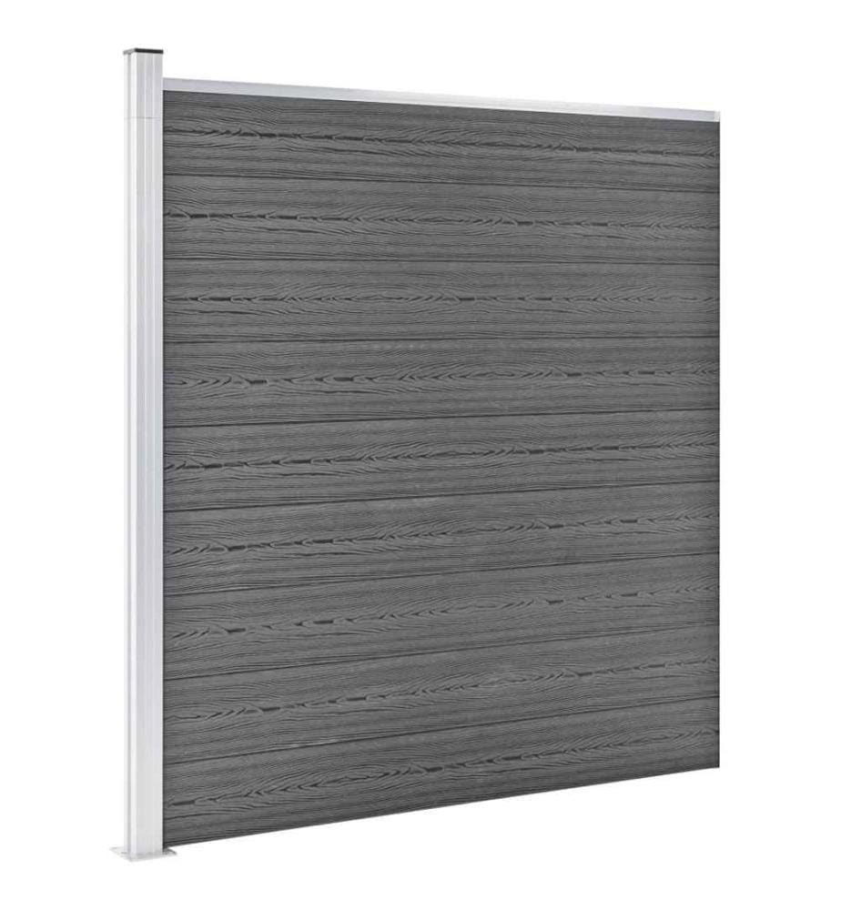 Gartenzaun WPC 1564x186 cm Grau