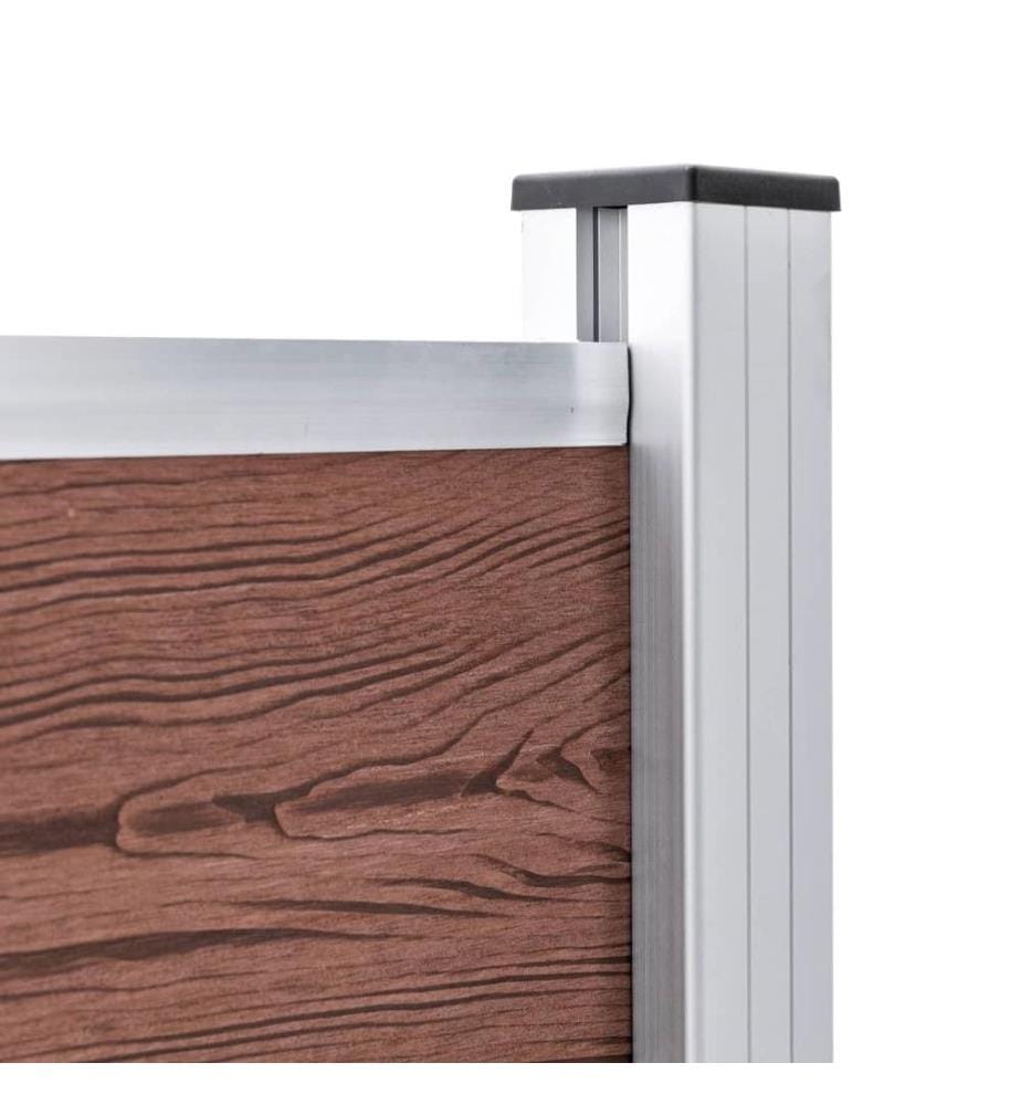 Gartenzaun WPC 699x106 cm Braun