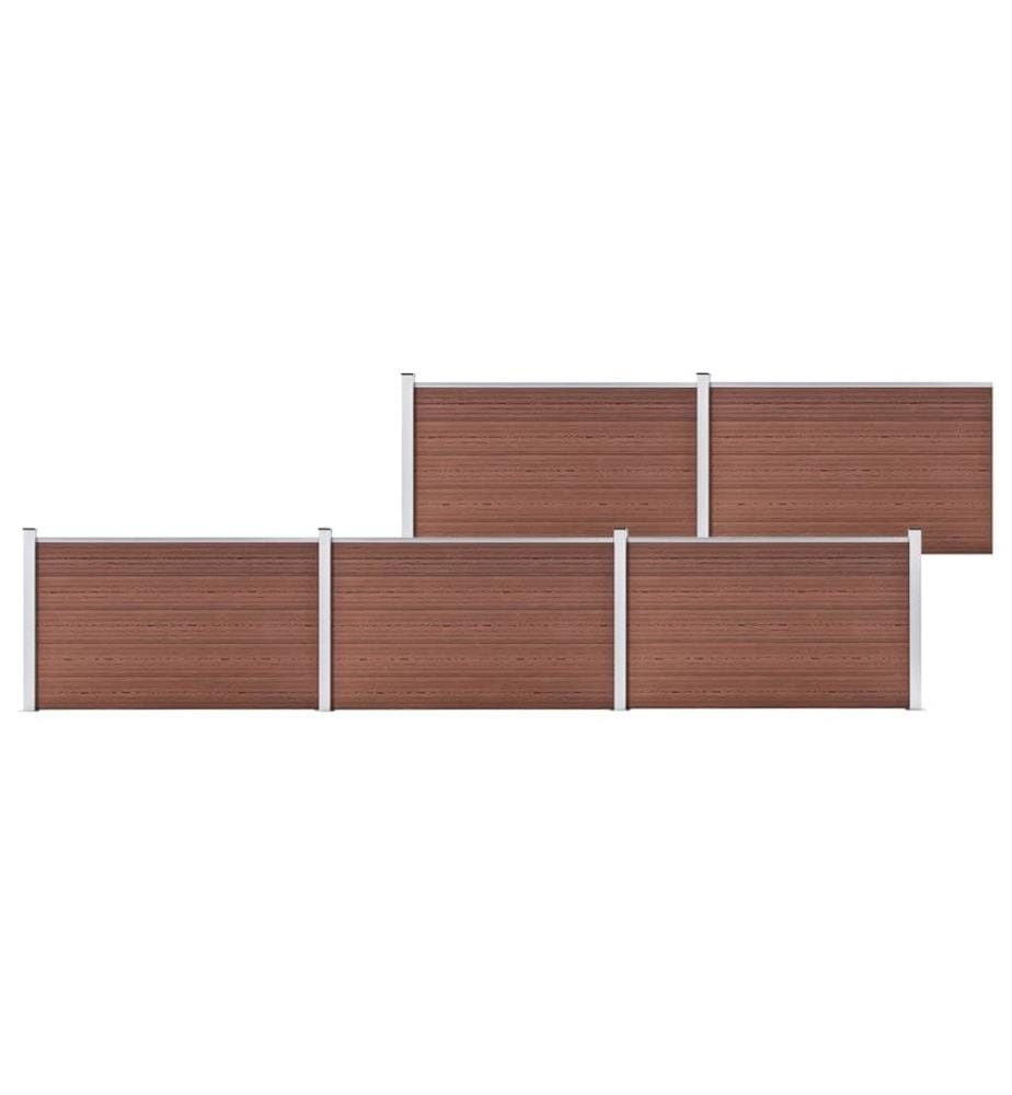 Gartenzaun WPC 872x106 cm Braun