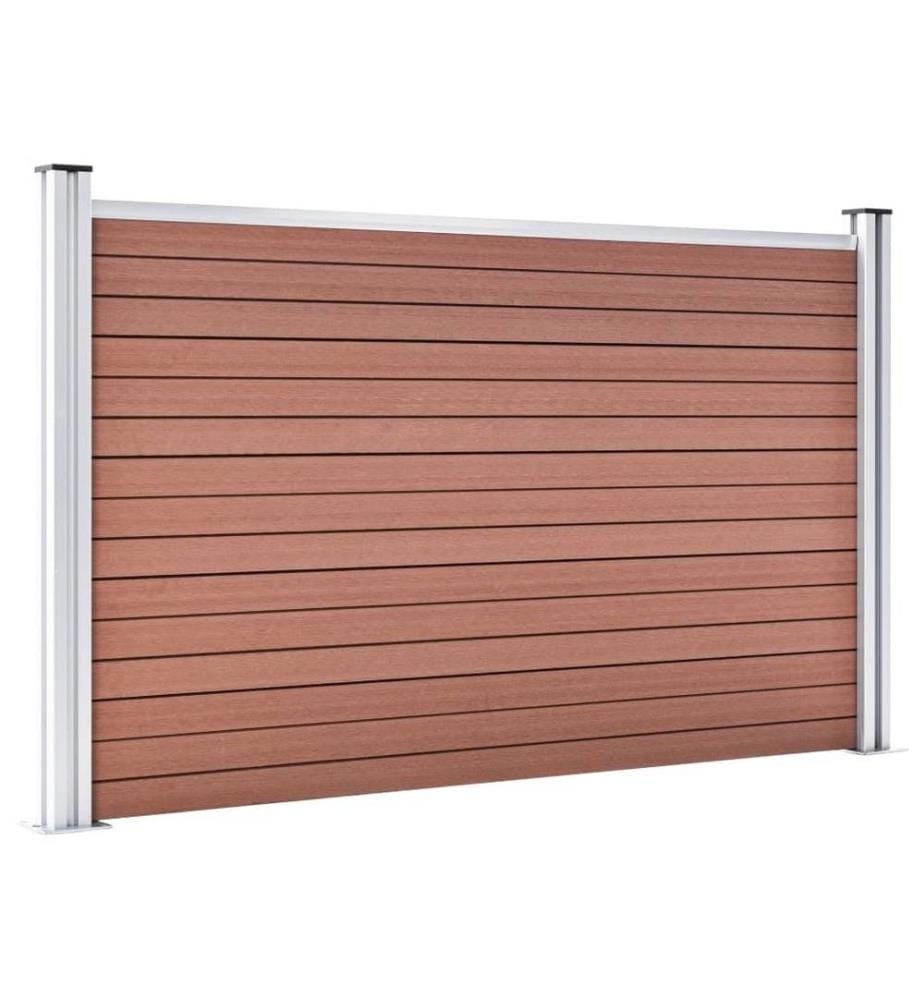 Gartenzaun WPC 872x106 cm Braun