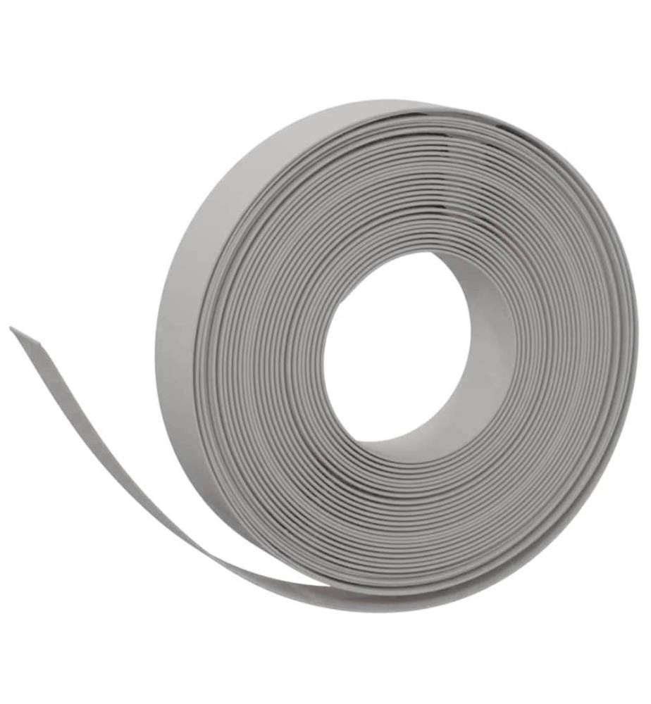 Rasenkanten 2 Stk. Grau 10 m 10 cm Polyethylen