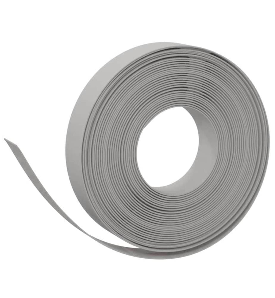 Rasenkanten 3 Stk. Grau 10 m 10 cm Polyethylen