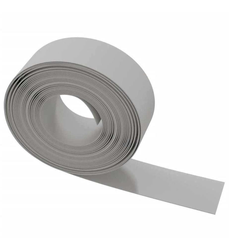 Rasenkanten 4 Stk. Grau 10 m 20 cm Polyethylen
