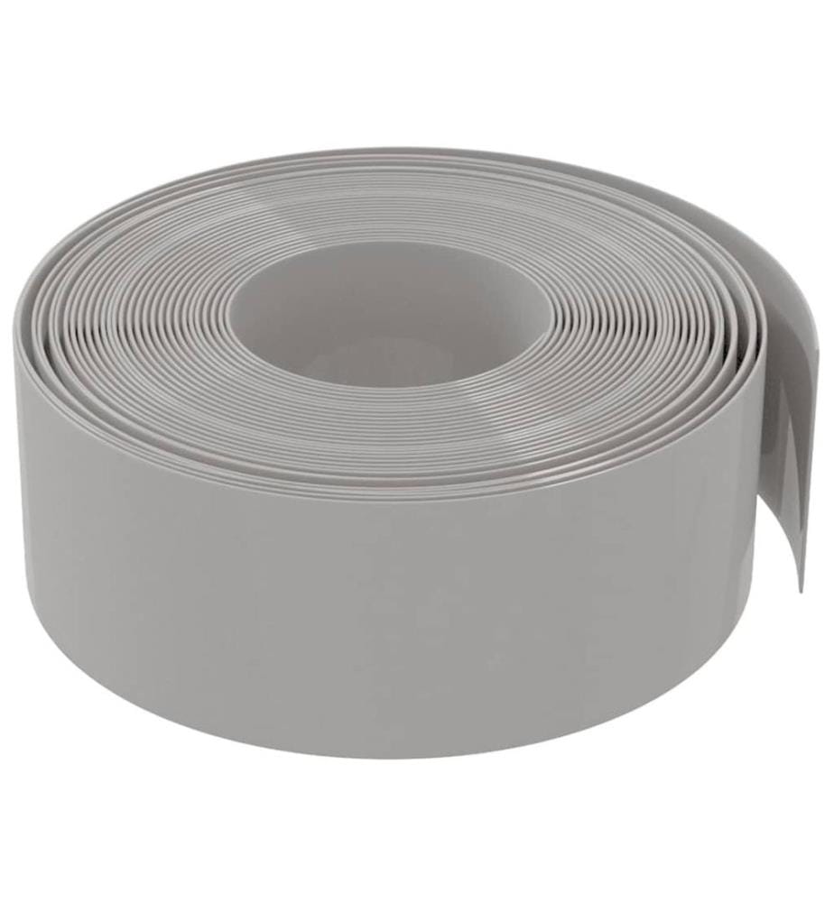 Rasenkanten 4 Stk. Grau 10 m 20 cm Polyethylen