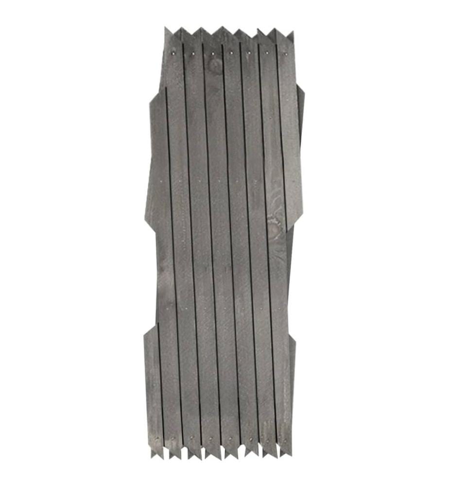 Clôture à treillis 5 pcs Gris Bois de sapin massif 180x30 cm