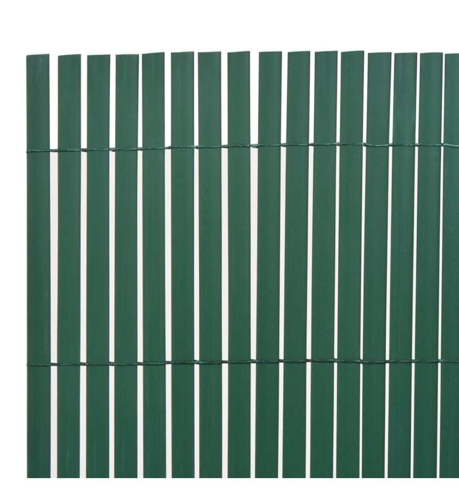 Gartenzaun Doppelseitig 90x400 cm Grün