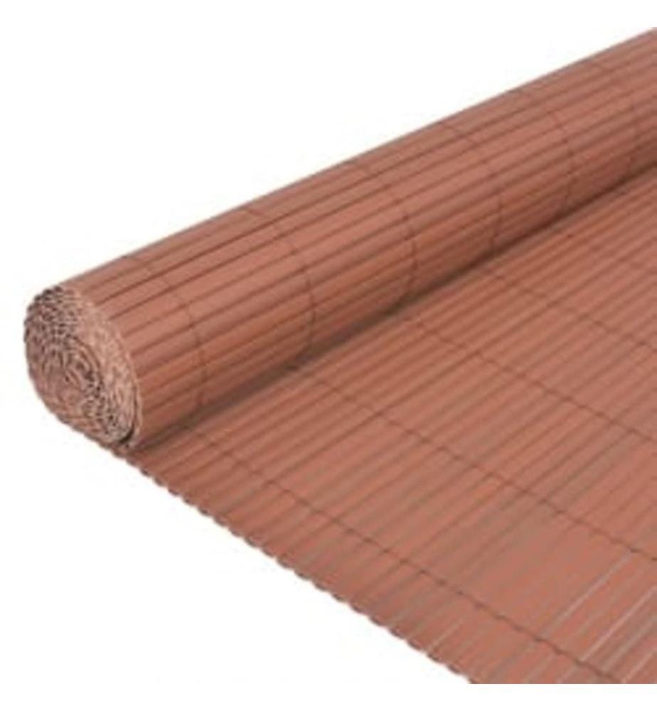 Gartenzaun Doppelseitig 90x400 cm Braun