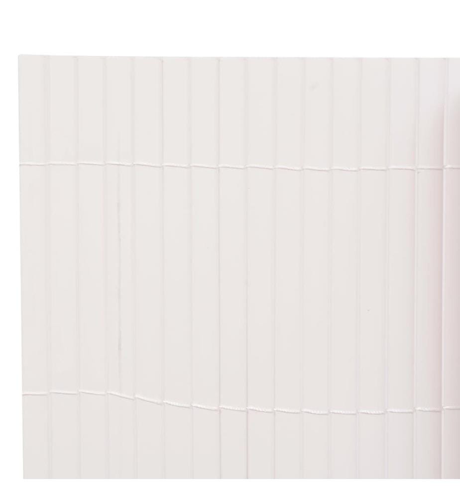 Gartenzaun Doppelseitig 110x300 cm Weiss