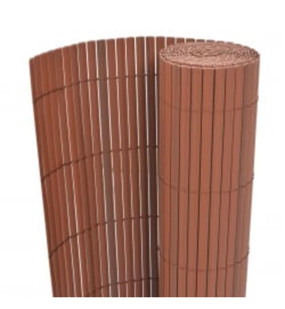 Gartenzaun Doppelseitig 110x300 cm Braun