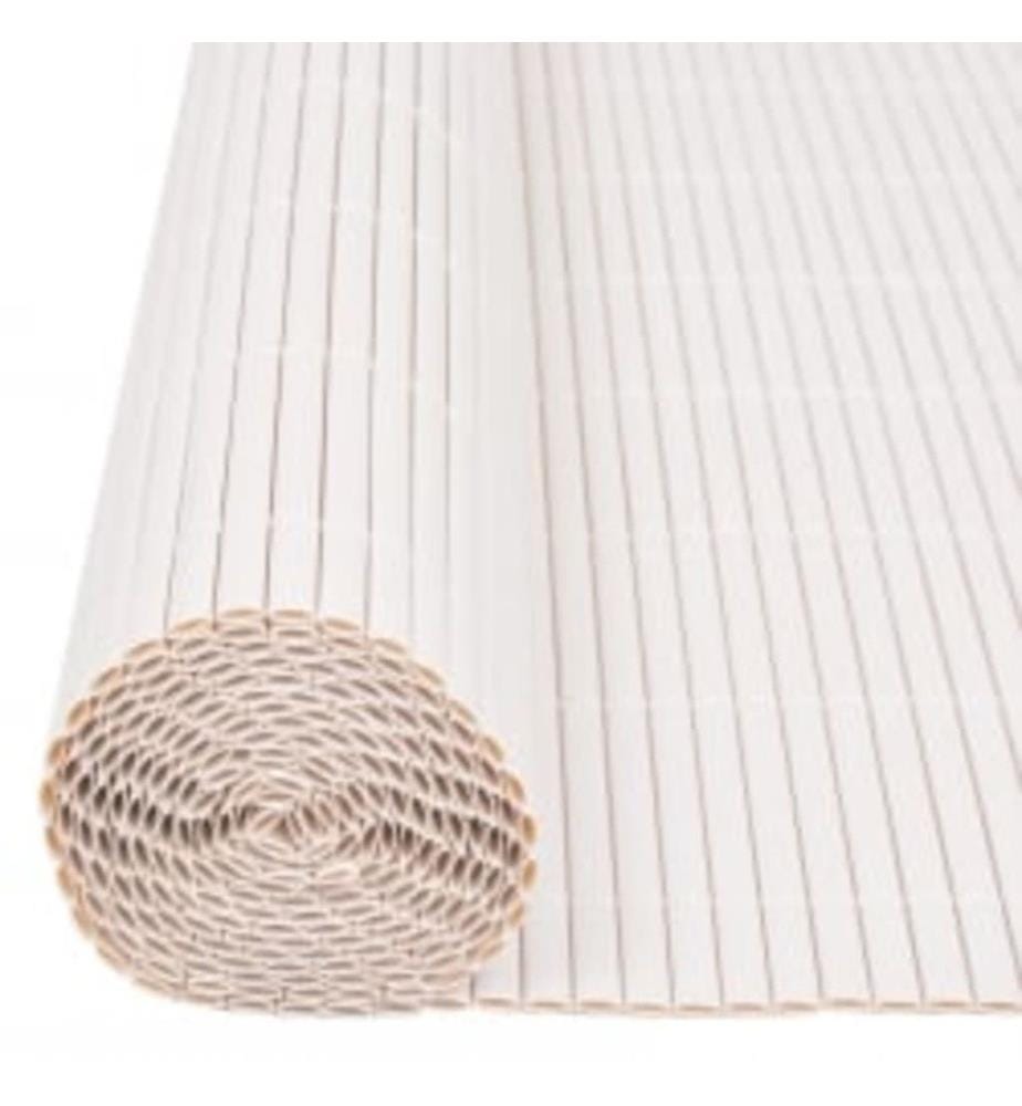 Gartenzaun Doppelseitig 110x500 cm Weiss
