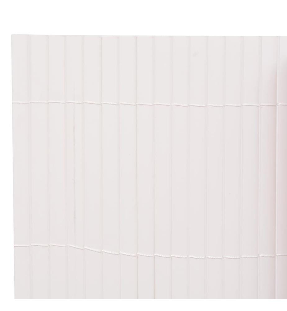 Gartenzaun Doppelseitig 110x500 cm Weiss