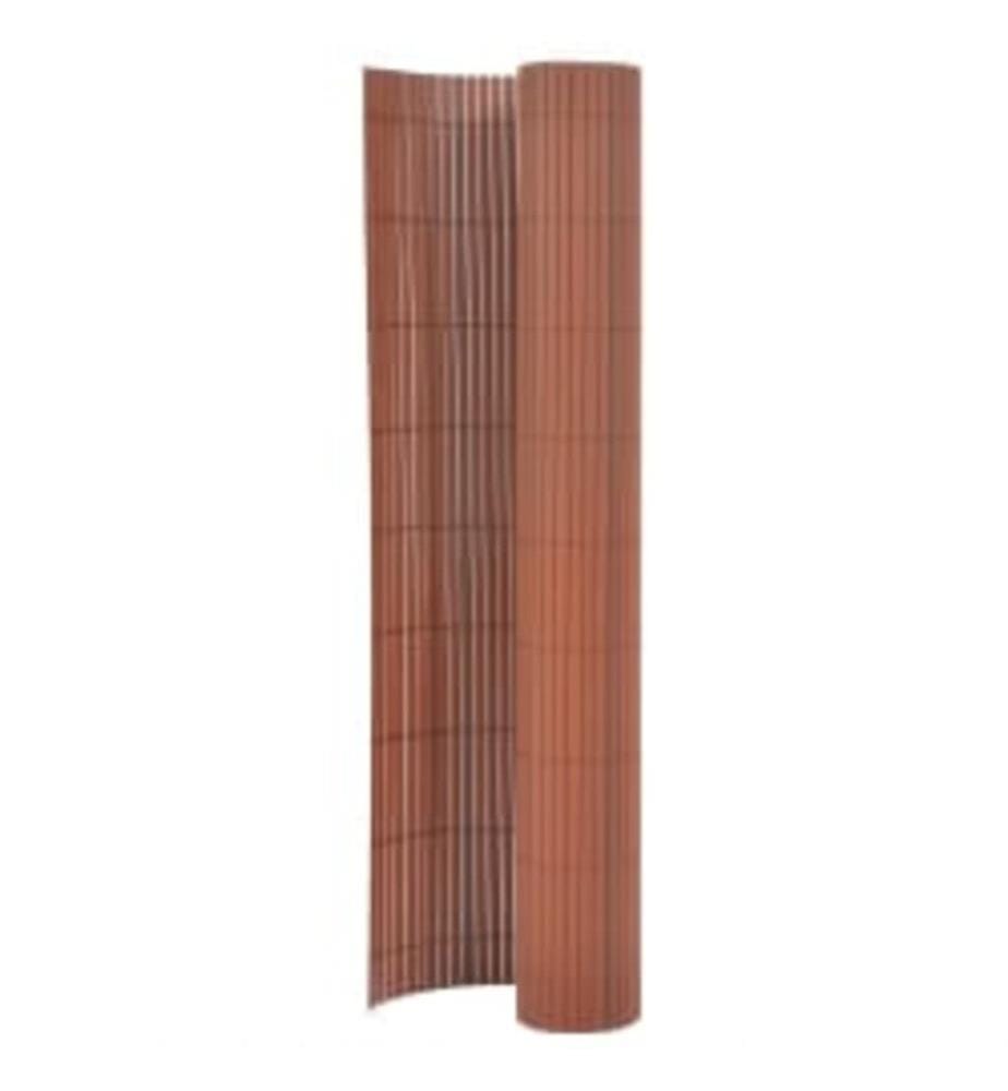 Gartenzaun Doppelseitig 110x500 cm Braun