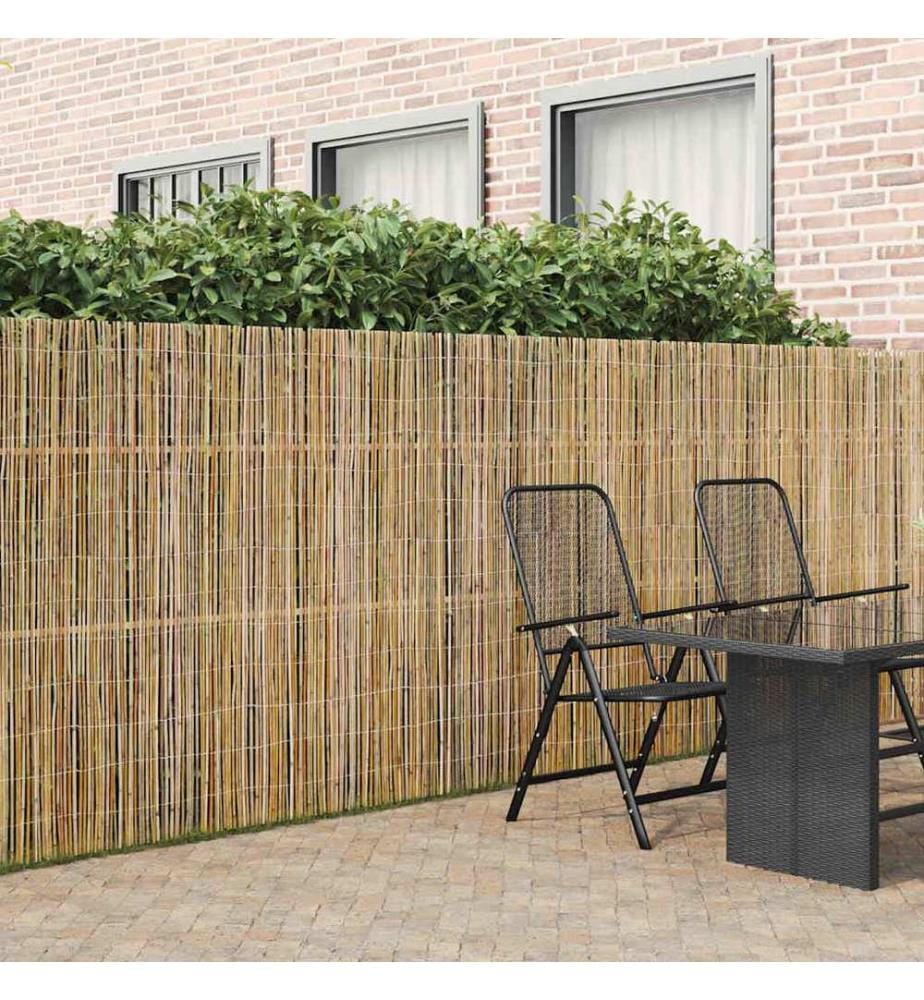 Clôture en bambou Naturel 500 x 150 cm Bambou