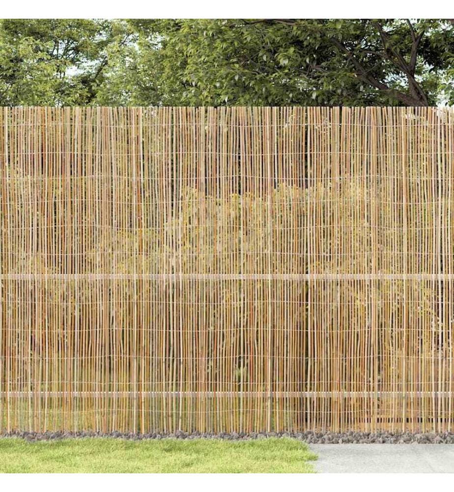 Clôture en bambou Naturel 500 x 150 cm Bambou