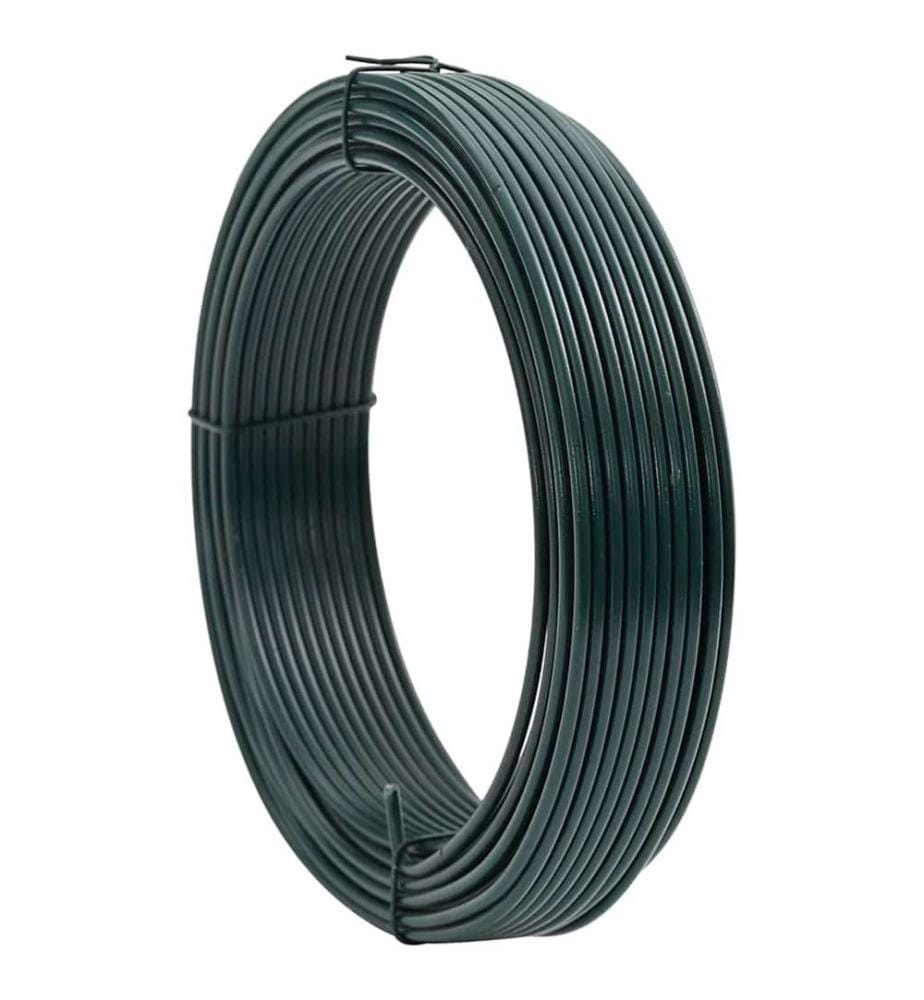 Zaunbindedraht Grün 25 m PVC