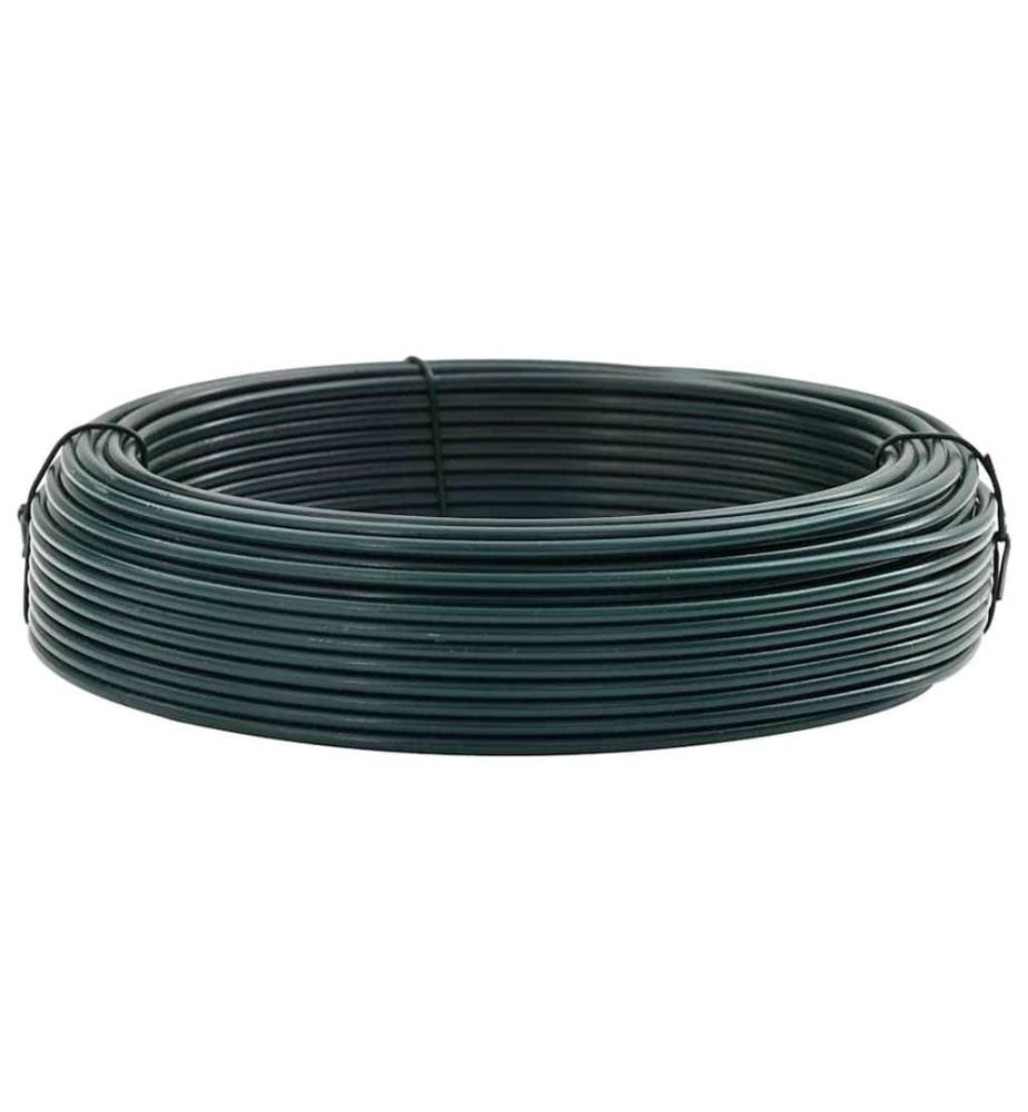 Zaunbindedraht Grün 25 m PVC
