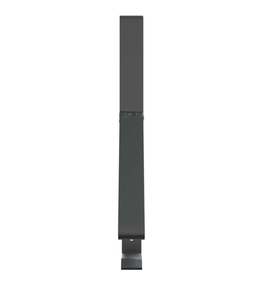 Support de Garde Neige Anthracite 29,5 x 3 x 34,5 cm Acier