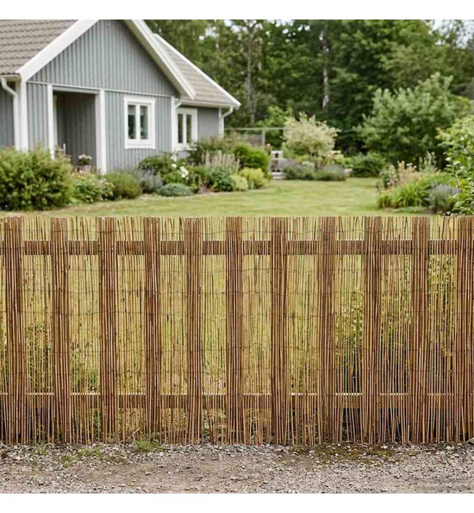 Gartenzaun Kohlenstoff 500 x 90 cm Schilf