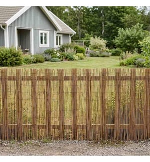 Gartenzaun Kohlenstoff 500 x 90 cm Schilf