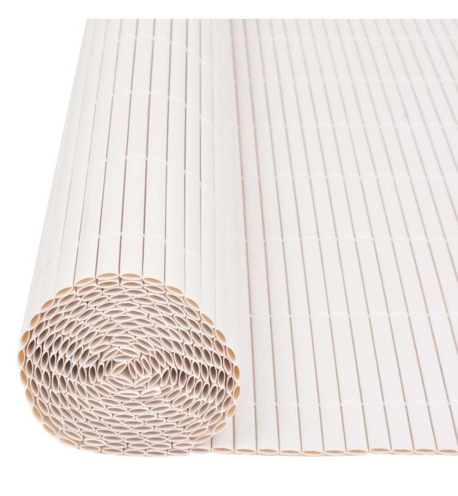 Gartenzaun Doppelseitig 90×500 cm Weiss