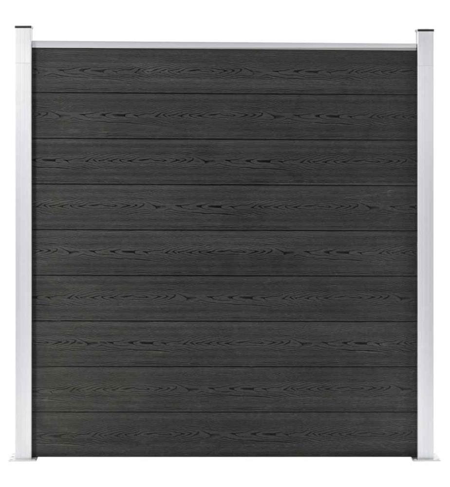Gartenzaun WPC 180×186 cm Grau