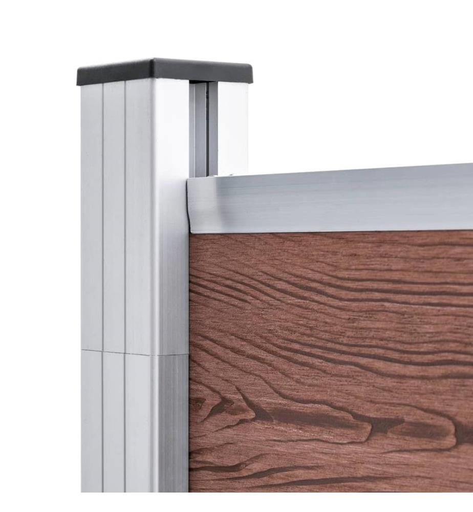 Gartenzaun WPC 175x186 cm Braun