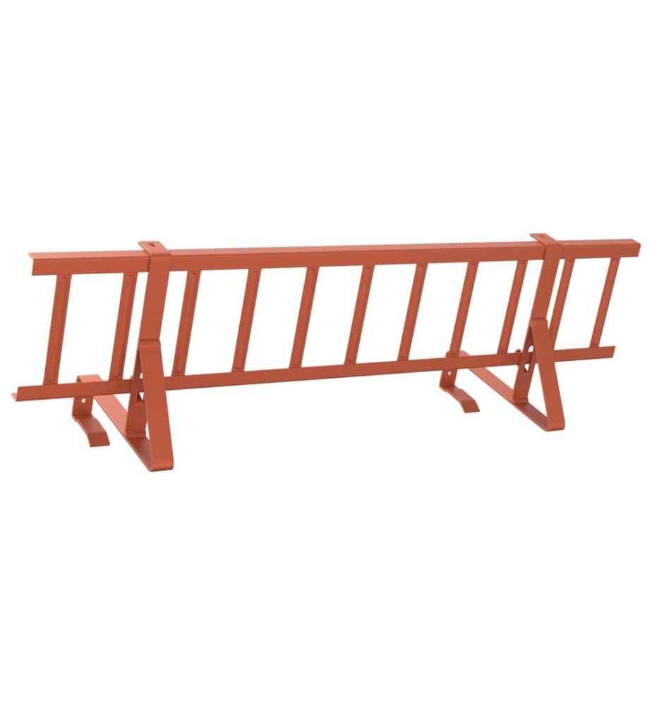 vidaXL Protection de neige pour toit Rouge 800 x 29,5 x 34,5 cm Acier