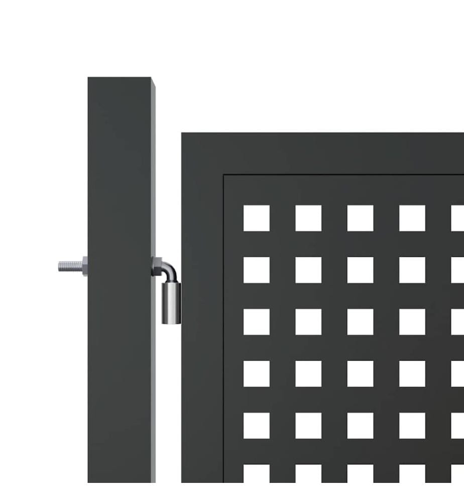 vidaXL Gartentor Anthrazit 300x75 cm Stahl